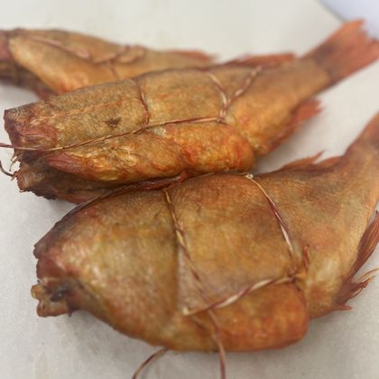 Окунь морской горячего копчения