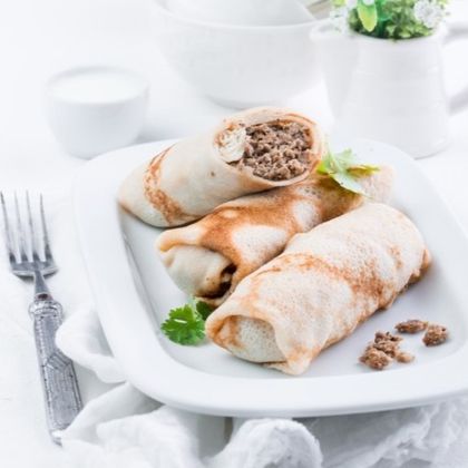 Блины с мясом