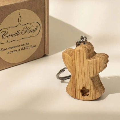 Брелок из натурального дерева Ангел Брелок из натурального дерева Ангел
