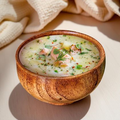 Уха с лососем и судаком/ 350 мл