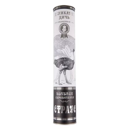 Колбаса из мяса страуса, в тубусе, с/к