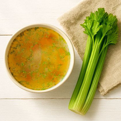 Костный говяжий бульон с зеленью / 320 мл