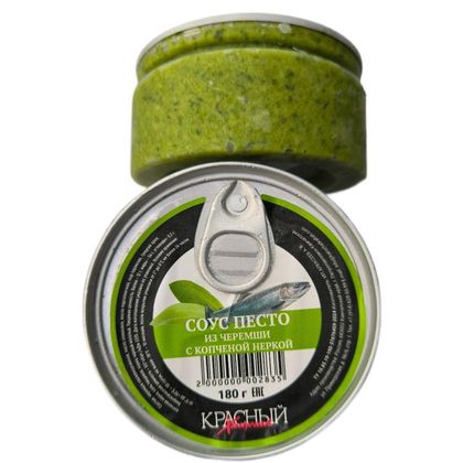 Соус Песто из черемши с копченой неркой, 180гр Соус Песто из черемши с копченой неркой, 180гр