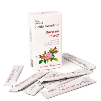 Тонизирующий напиток Энергия «Золотой шиповник», 15 стиков по 1 г Тонизирующий напиток Энергия «Золотой шиповник», 15 стиков по 1 г