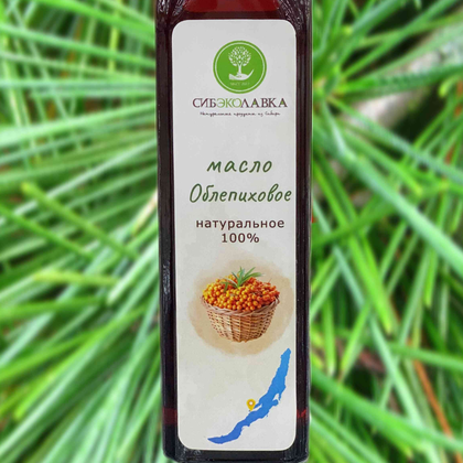 Масло облепиховое пищевое, холодный отжим, 250мл