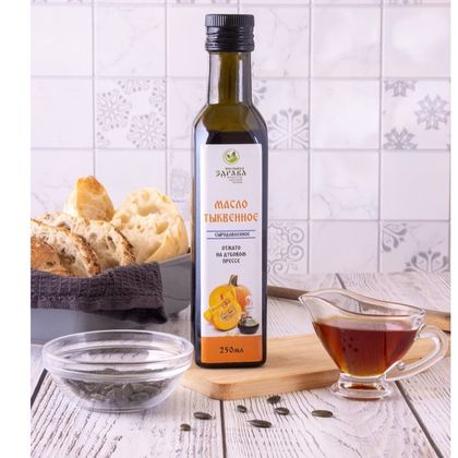 Тыквенное масло сыродавленное 250 мл. Тыквенное масло сыродавленное 250 мл.