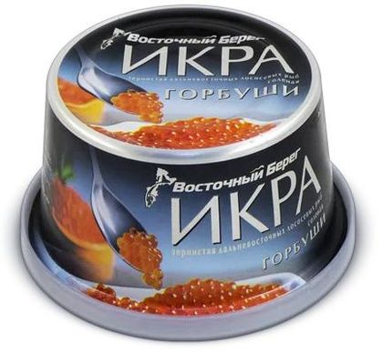 Икра лососевая Горбуши, 125 гр., "Восточный берег"