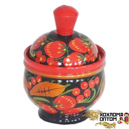 Солонка с хохломской росписью "Малая"