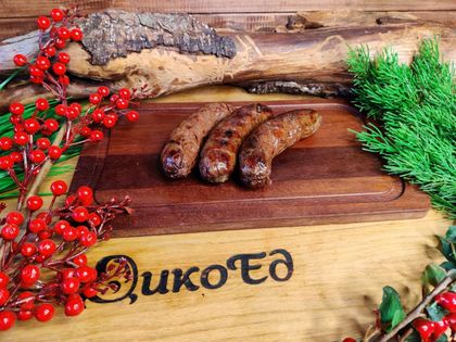 Колбаски для жарки из нутрии и лося - упаковка 0.5 Кг.