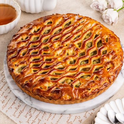 Открытый пирог с крыжовником 1 кг.