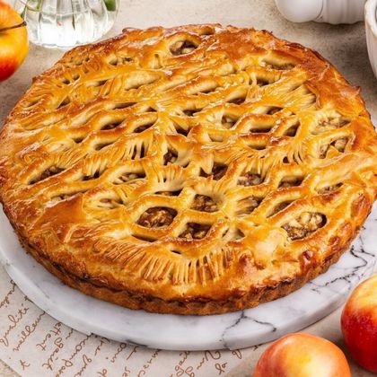 Открытый пирог с яблоком и корицей 1 кг