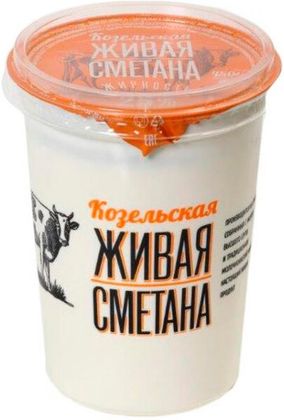 Козельская живая сметана 25% 450 грамм Козельская живая сметана 25% 450 грамм
