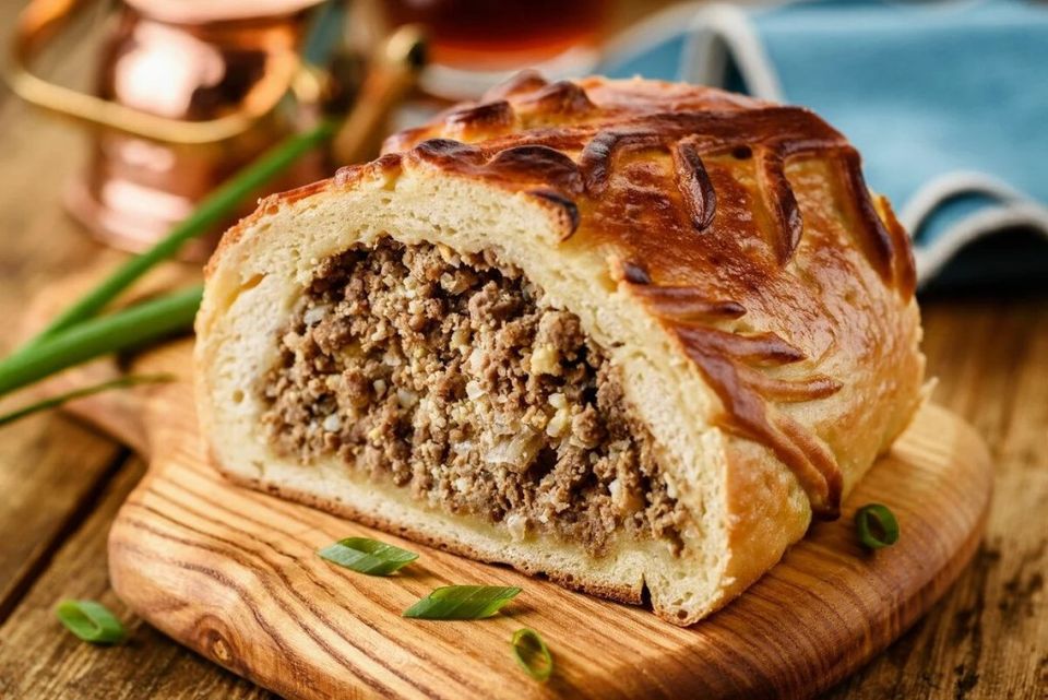 Кулебяка с мясом